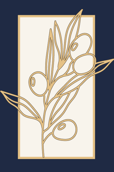 an logo image of an olive branch